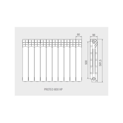 Grzejnik Aluminiowy Ferroli Proteo HP600 Moc 1066W Kupuj W OBI