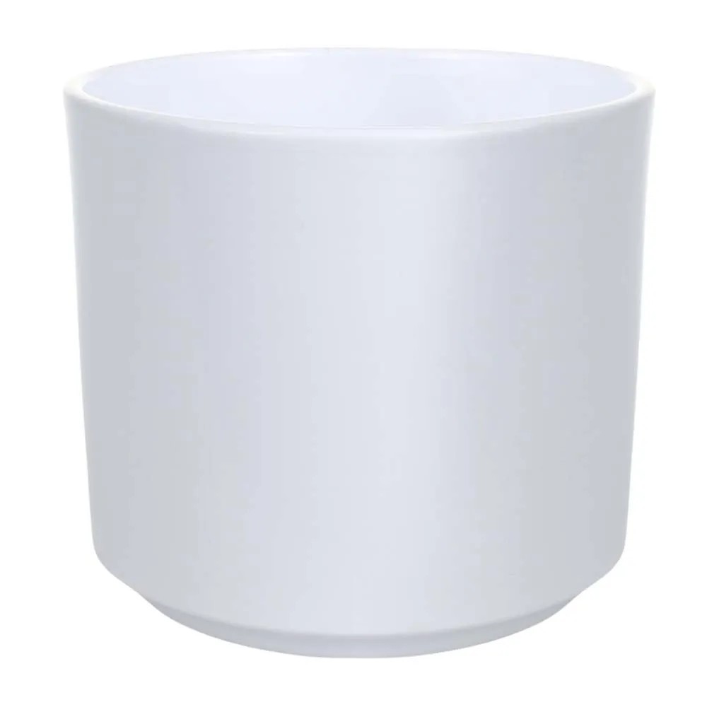 Osłonka ceramiczna Como biała matowa - śr. 14 cm Osłonka ceramiczna Como biała matowa - śr. 14 cm