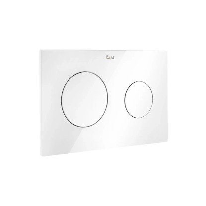 Roca Przycisk podwójny biały połysk Roca Przycisk podwójny biały połysk