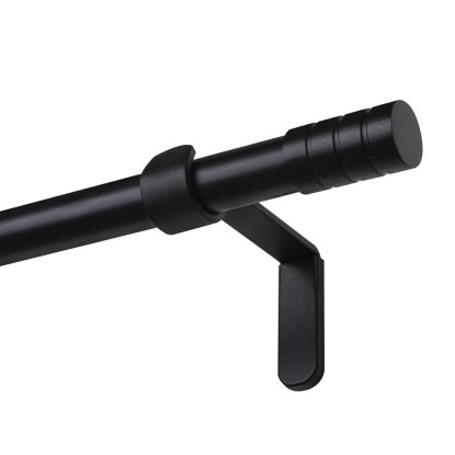 Karnisz VERDI pojedynczy 19 mm czarny 240 cm Karnisz VERDI pojedynczy 19 mm czarny 240 cm