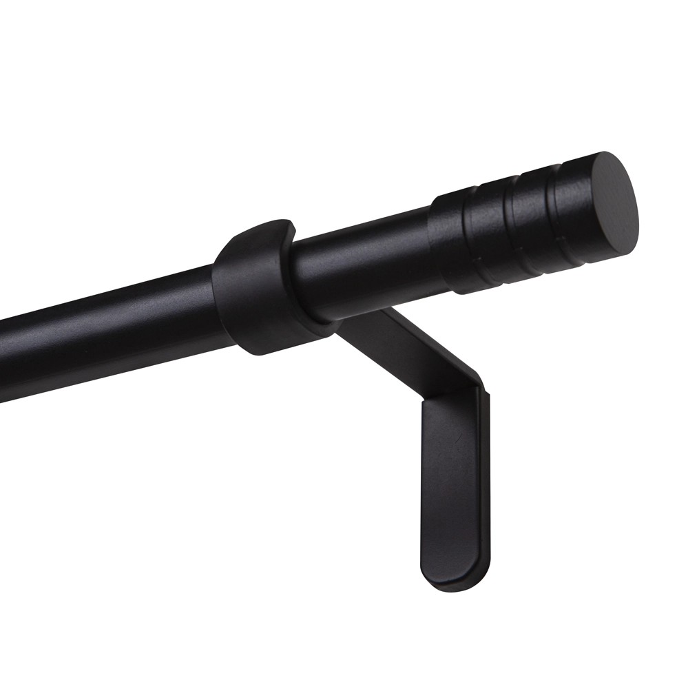 Karnisz VERDI pojedynczy 19 mm czarny 240 cm Karnisz VERDI pojedynczy 19 mm czarny 240 cm