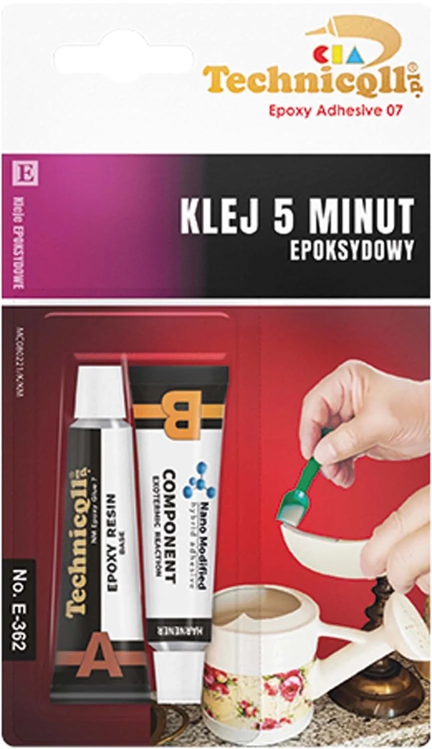 Technicqll Klej epoksydowy 5 min. 2x5ml Technicqll Klej epoksydowy 5 min. 2x5ml