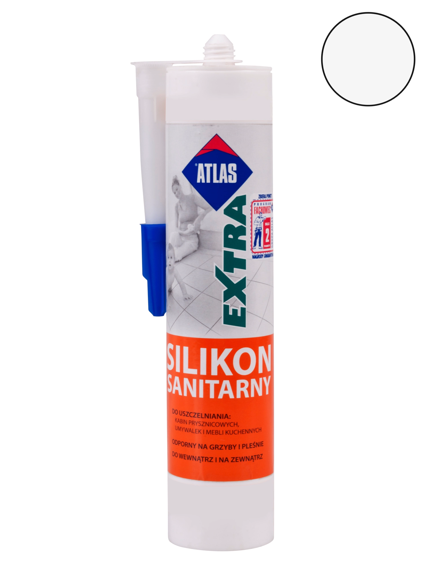 Atlas Silikon sanitarny Extra 001 biały 280 ml kupuj w OBI