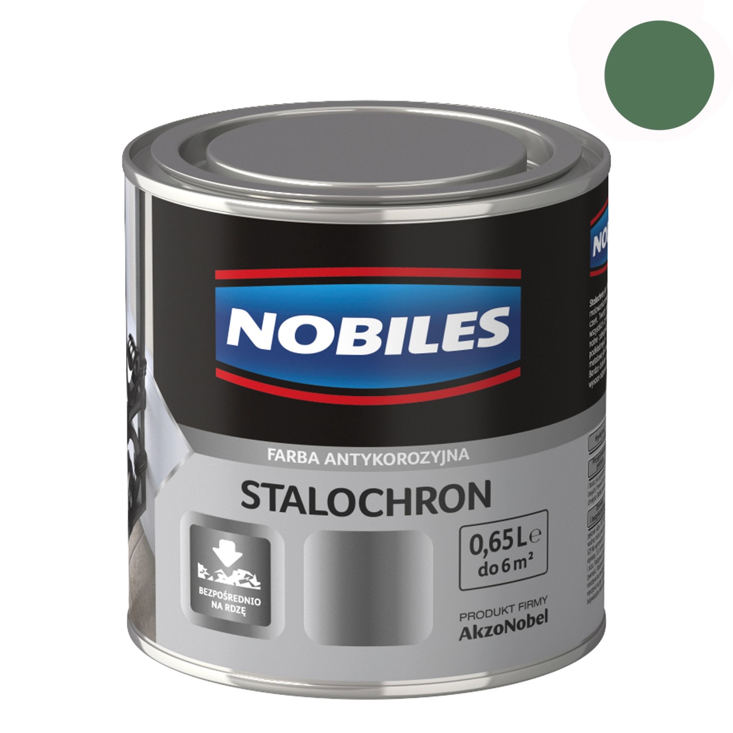 Nobiles Emalia Stalochron zielona szmaragdowa 650 ml Nobiles Emalia Stalochron zielona szmaragdowa 650 ml