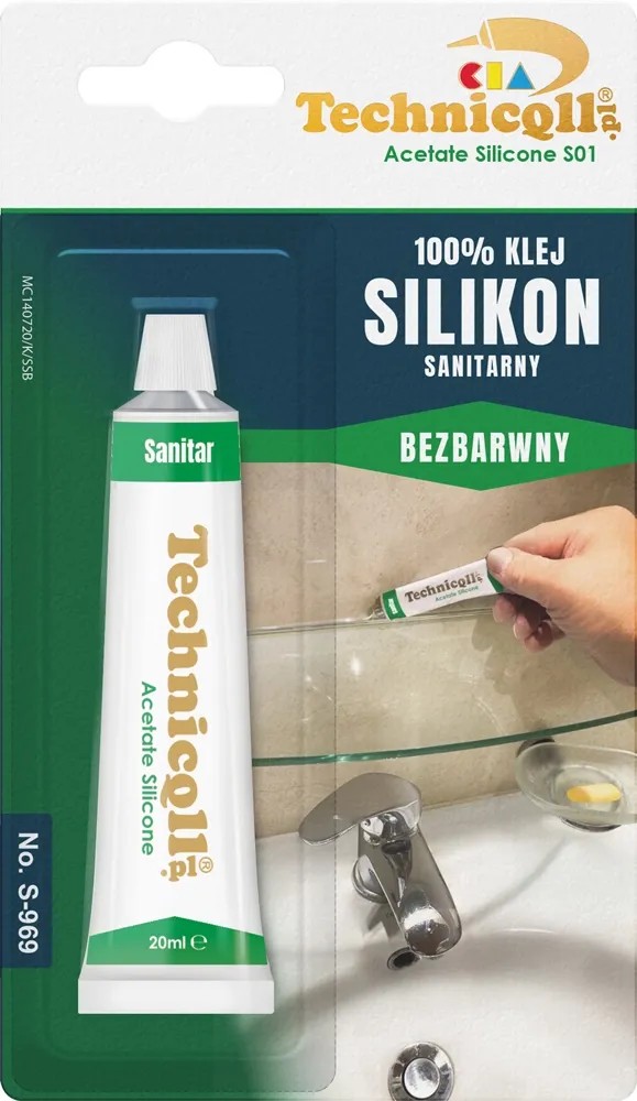 Silikon Technicqll sanitarny bezbarwny 20 ml Silikon Technicqll sanitarny bezbarwny 20 ml