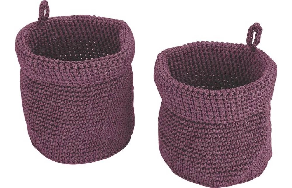 Baliv Koszyczki łazienkowe 2 szt. fioletowe Baliv Koszyczki łazienkowe 2 szt. fioletowe