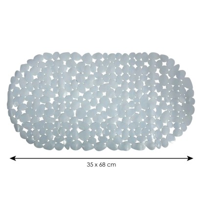 MSV Mata łazienkowa PVC szara 68x35 cm MSV Mata łazienkowa PVC szara 68x35 cm