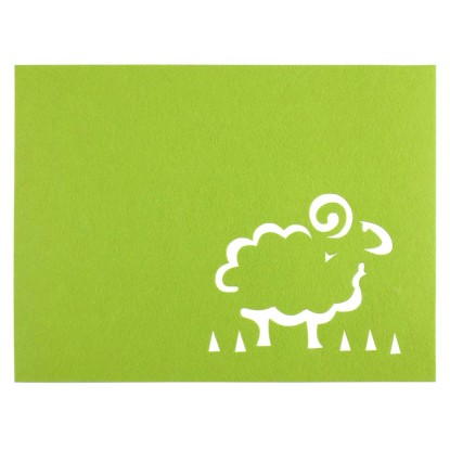 Podkładka OWCA jasnozielona 30 cm x 40 cm Podkładka OWCA jasnozielona 30 cm x 40 cm