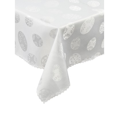 Haft Obrus plamoodporny wielkanocny 160 cm x 125 cm Haft Obrus plamoodporny wielkanocny 160 cm x 125 cm