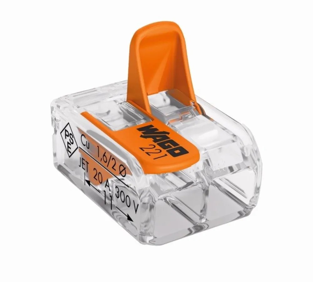 Wago Szybkozłączka mini do drutów 2x4mm 6szt. Wago Szybkozłączka mini do drutów 2x4mm 6szt.