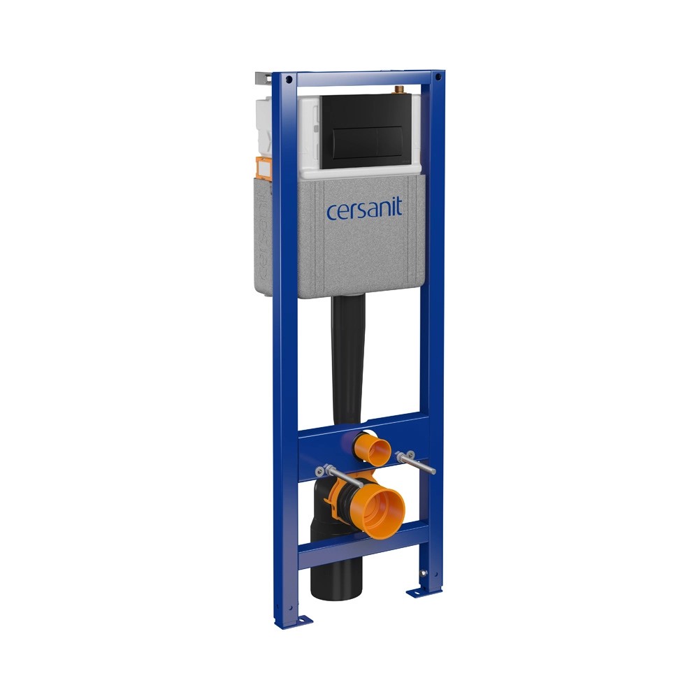 Cersanit Stelaż podtynkowy Fare z przyciskiem czarny Cersanit Stelaż podtynkowy Fare z przyciskiem czarny