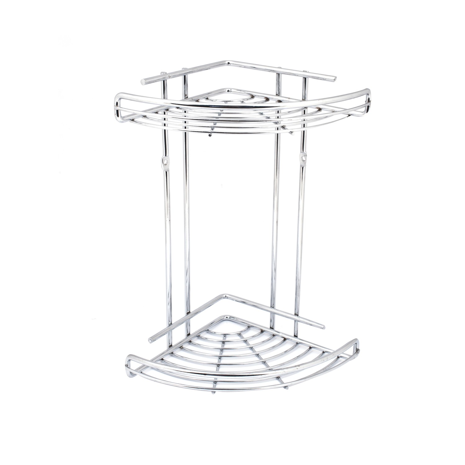 OBI Koszyk na przybory toaletowe narożny Aldabra z 2 półkami chrom OBI Koszyk na przybory toaletowe narożny Aldabra z 2 półkami chrom