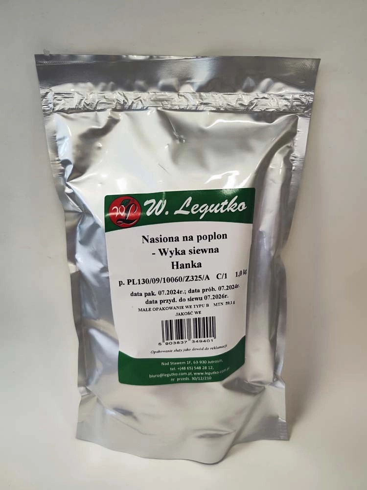 Wyka Siewna (Vicia sativa) Hanka - 1 kg Wyka Siewna (Vicia sativa) Hanka - 1 kg