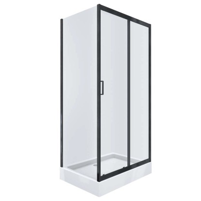 KABI Kabina Ideal czarny mat 100 x 70 czarny mat z brodzikiem KABI Kabina Ideal czarny mat 100 x 70 czarny mat z brodzikiem