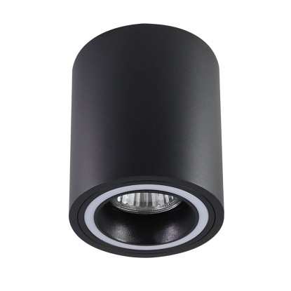Goldlux Oprawa natynkowa FALCO okrągła 1 x GU10 czarna Goldlux Oprawa natynkowa FALCO okrągła 1 x GU10 czarna