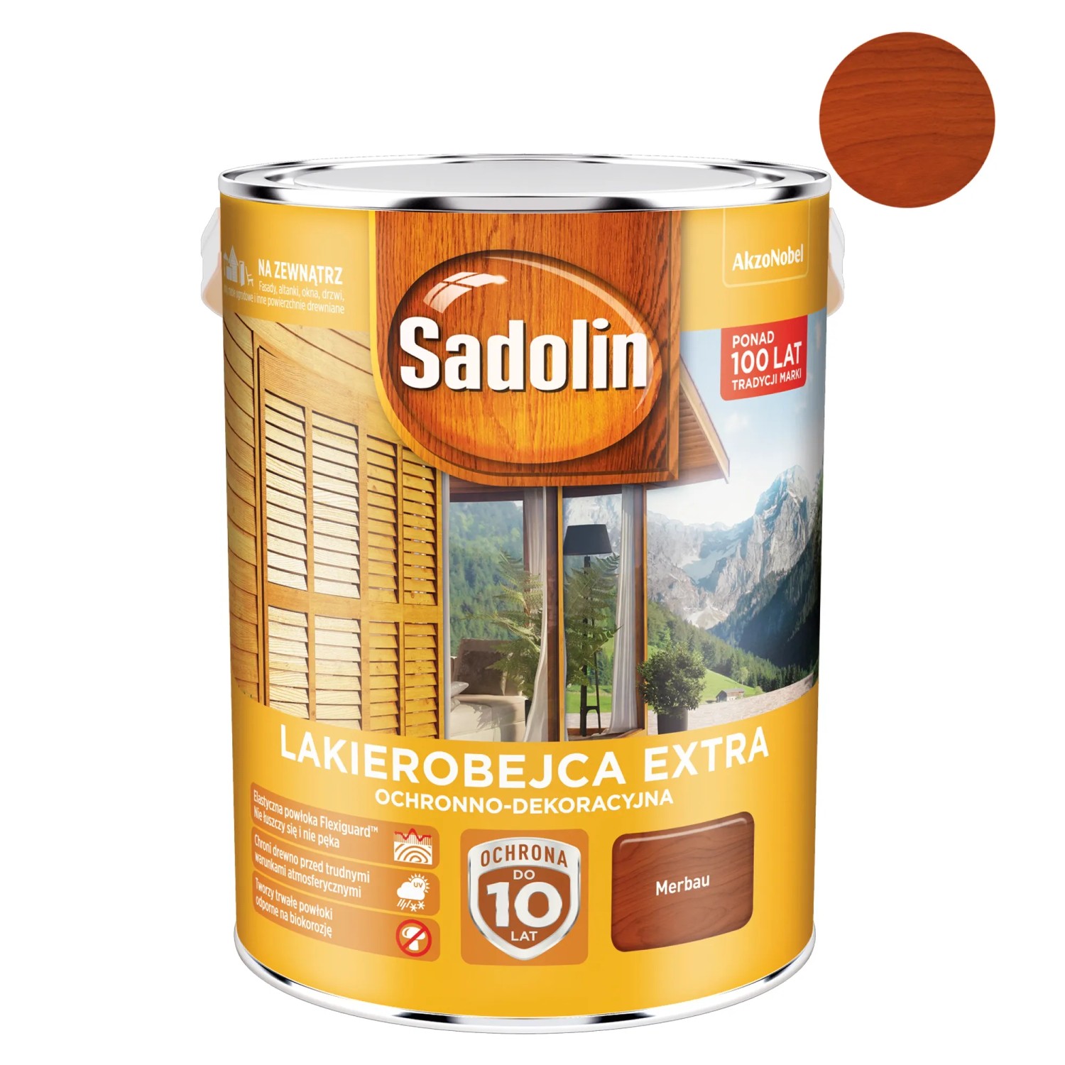 Sadolin Lakierobejca Extra merbau 5 l Sadolin Lakierobejca Extra merbau 5 l