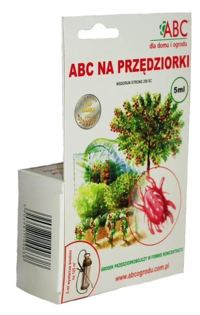 ABC Preparat na przędziorki Nissorun SC 250 - 5 ml. ABC Preparat na przędziorki Nissorun SC 250 - 5 ml.
