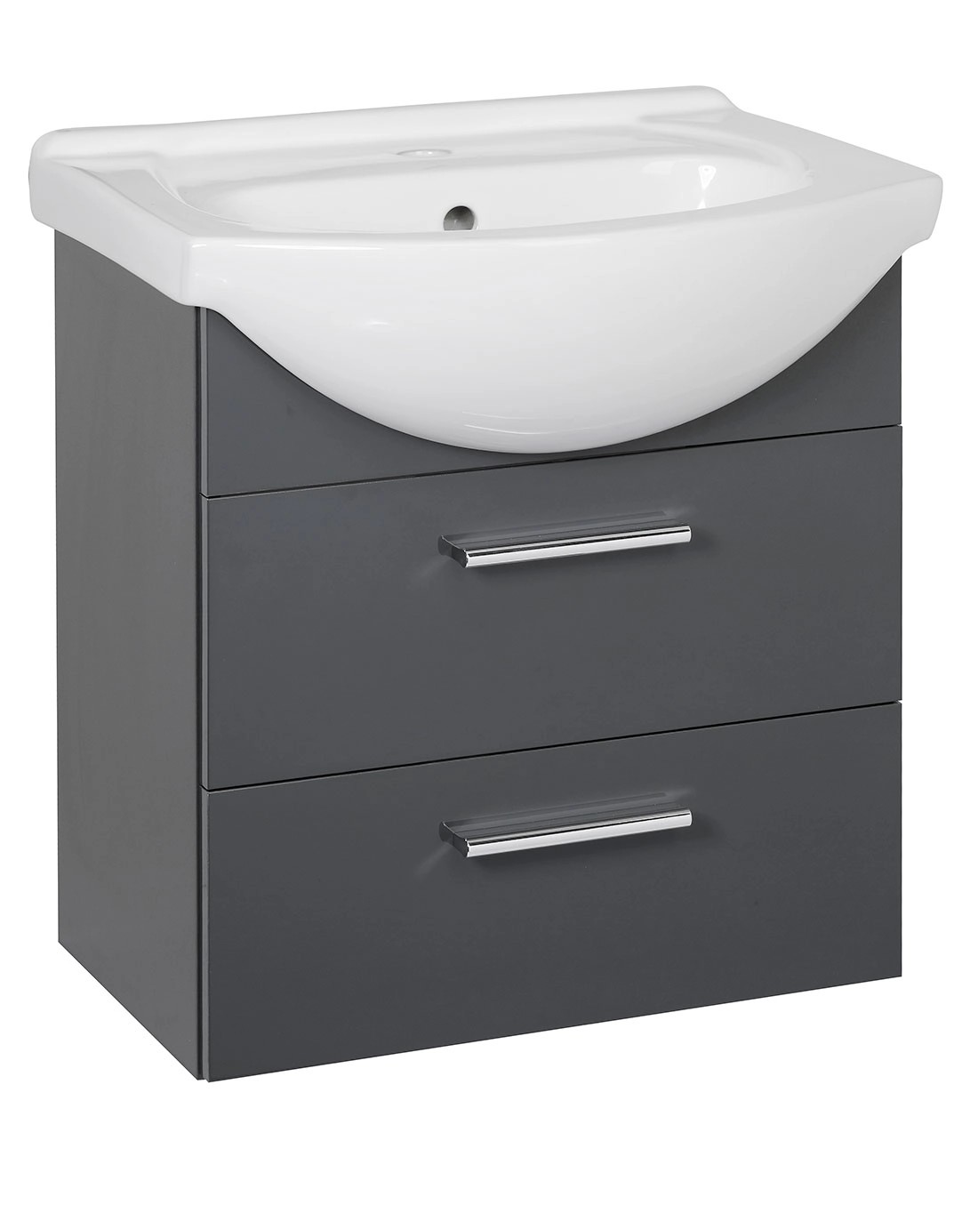 Zestaw Aspen antracytowa szafka z umywalką Zestaw Aspen antracytowa szafka z umywalką