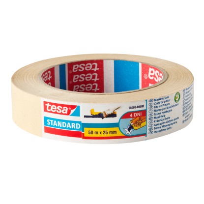 Tesa Taśma malarska Standard 50 m x 25 mm Tesa Taśma malarska Standard 50 m x 25 mm