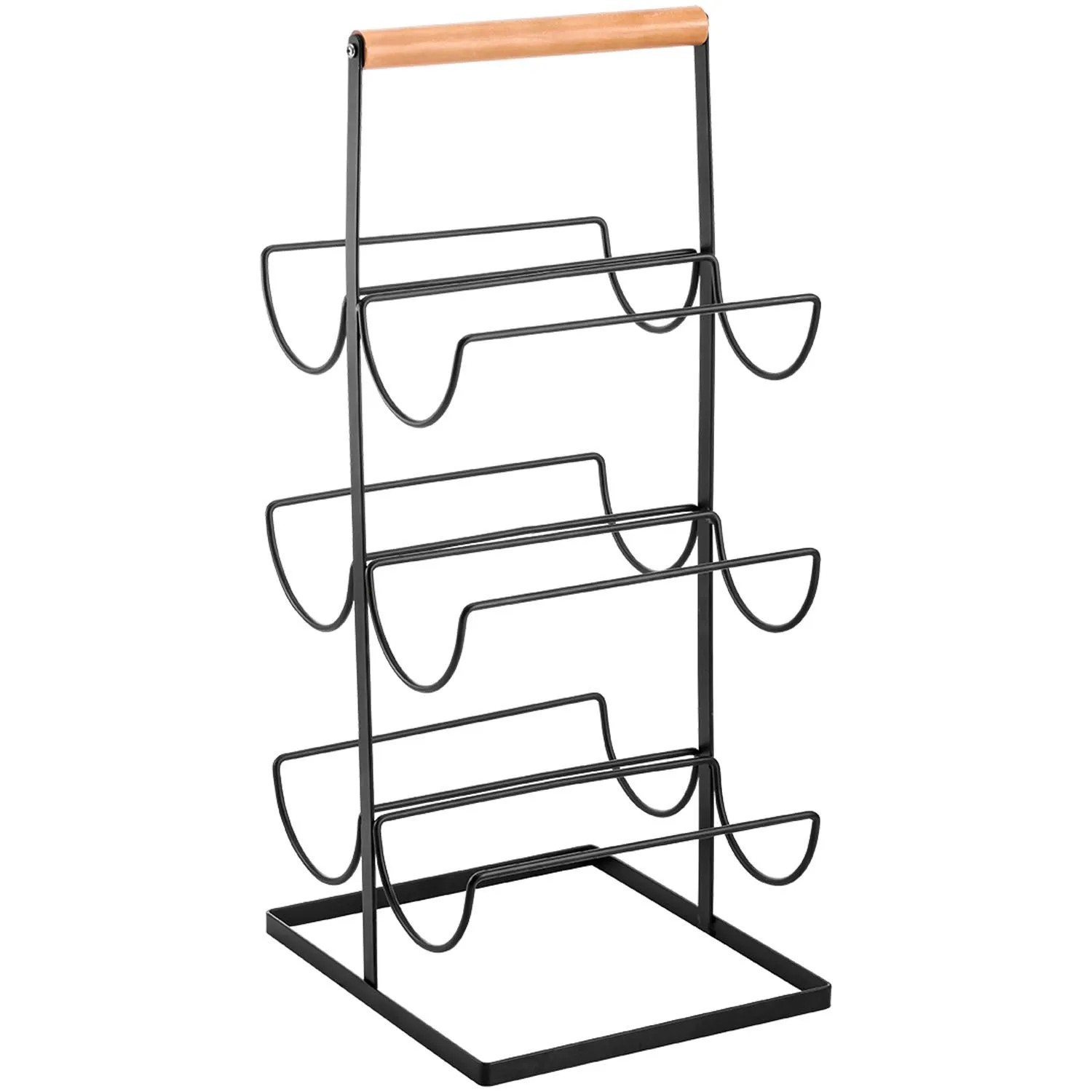 Kuchinox Stojak na butelki do wina OSLO czarny Kuchinox Stojak na butelki do wina OSLO czarny