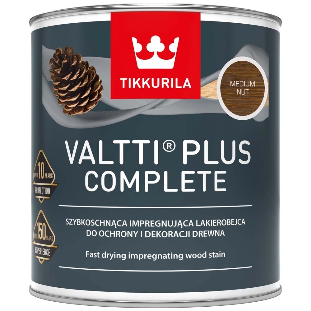 Tikkurila Lakierobejca Valtti Plus Complete Medium Nut 750 Ml Kupuj W OBI