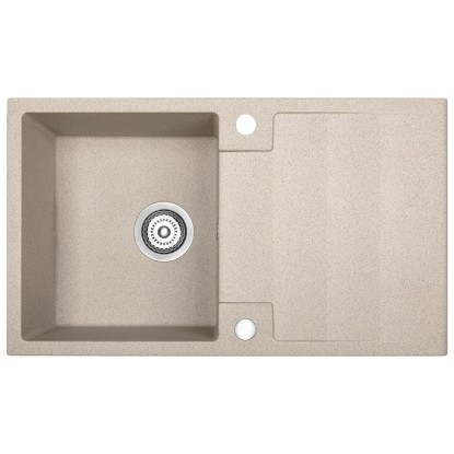 Kuchinox Zlewozmywak Rab 1-komorowy z ociekaczem beżowy - 76 x 44 cm Kuchinox Zlewozmywak Rab 1-komorowy z ociekaczem beżowy - 76 x 44 cm