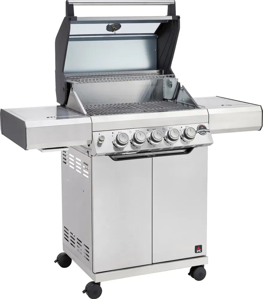 Jamestown Grill gazowy KNOX inox 3+2-palnikowy 17,0 kW Jamestown Grill gazowy KNOX inox 3+2-palnikowy 17,0 kW