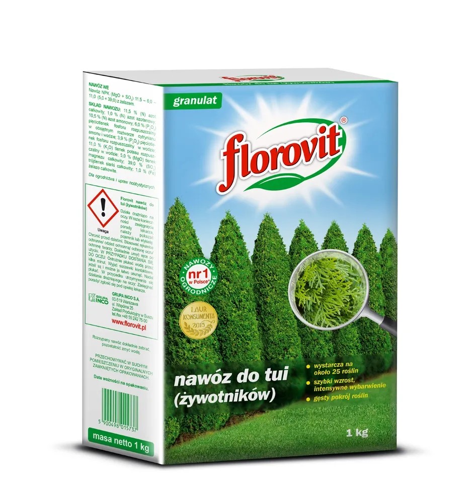 Florovit Nawóz do tui 1 kg. Florovit Nawóz do tui 1 kg.