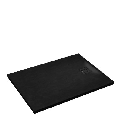 Schedpol Brodzik prostokątny Mastro 100 czarny struktura 80x100x3 Schedpol Brodzik prostokątny Mastro 100 czarny struktura 80x100x3