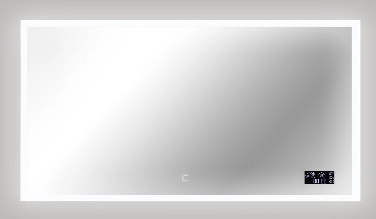 Lustro z LED Smart Line srebrna rama 65x120 Lustro z LED Smart Line srebrna rama 65x120