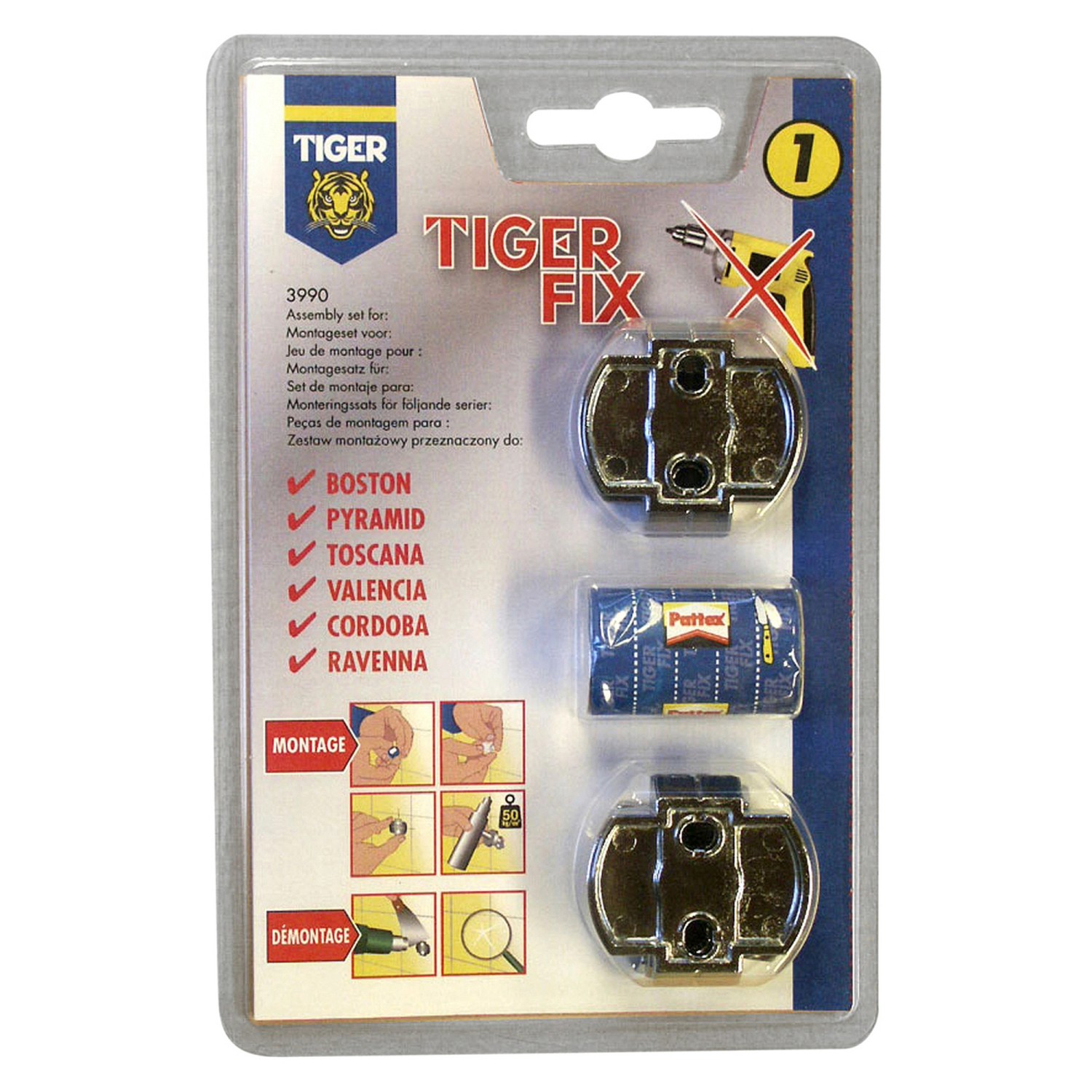 Tiger Zestaw montażowy Tiger-Fix nr 1 Tiger Zestaw montażowy Tiger-Fix nr 1