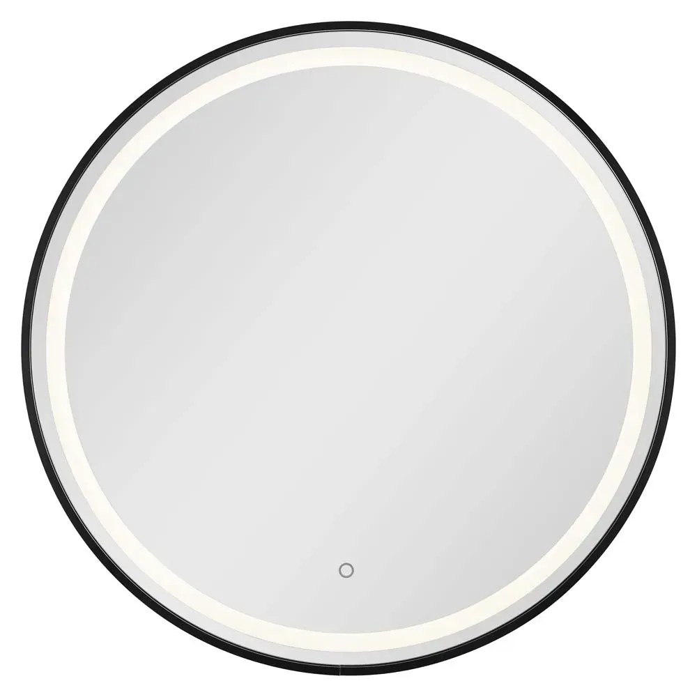 Lustro Moon z oświetleniem LED Black - 70 x 70 cm Lustro Moon z oświetleniem LED Black - 70 x 70 cm