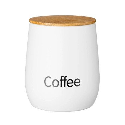 Galicja Pojemnik okrągły na kawę Monaco biały Galicja Pojemnik okrągły na kawę Monaco biały