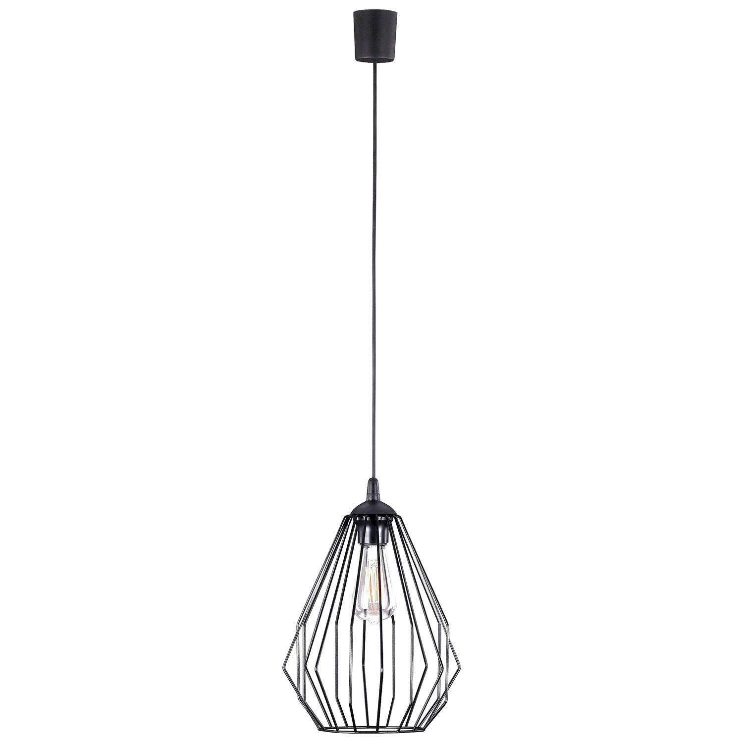 TK Lighting Lampa wisząca Brylant 1x15W E27 black slim TK Lighting Lampa wisząca Brylant 1x15W E27 black slim