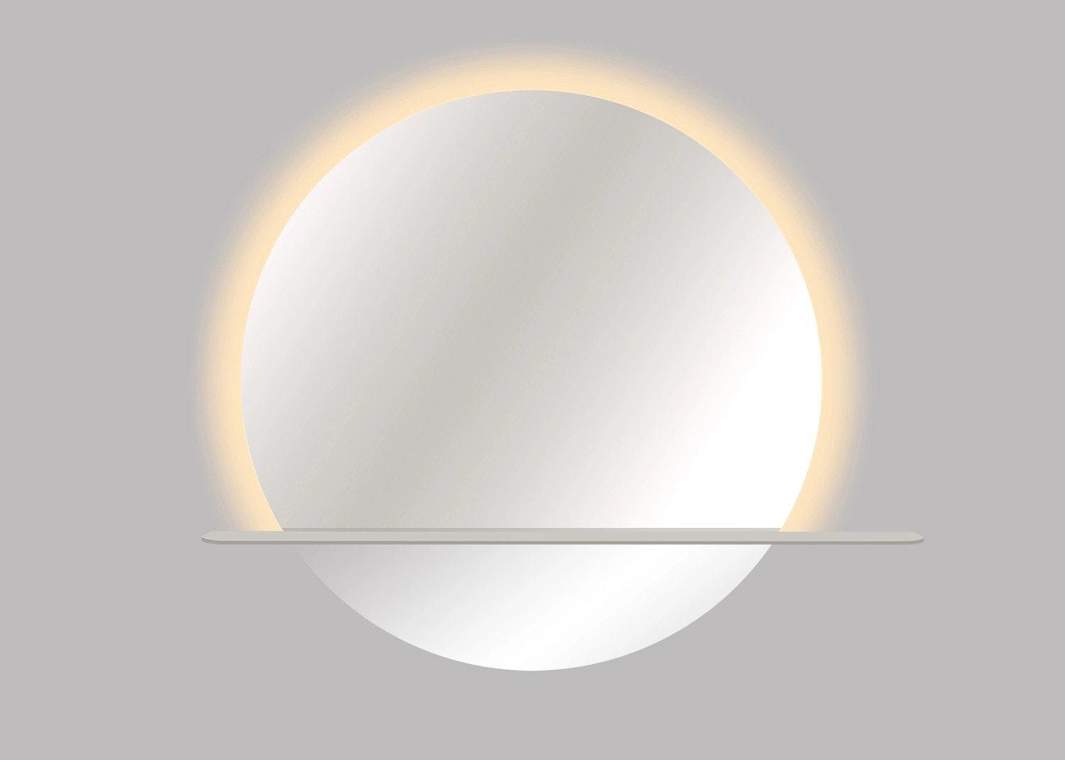 Lustro z LED Round Line beige 60 Lustro z LED Round Line beige 60