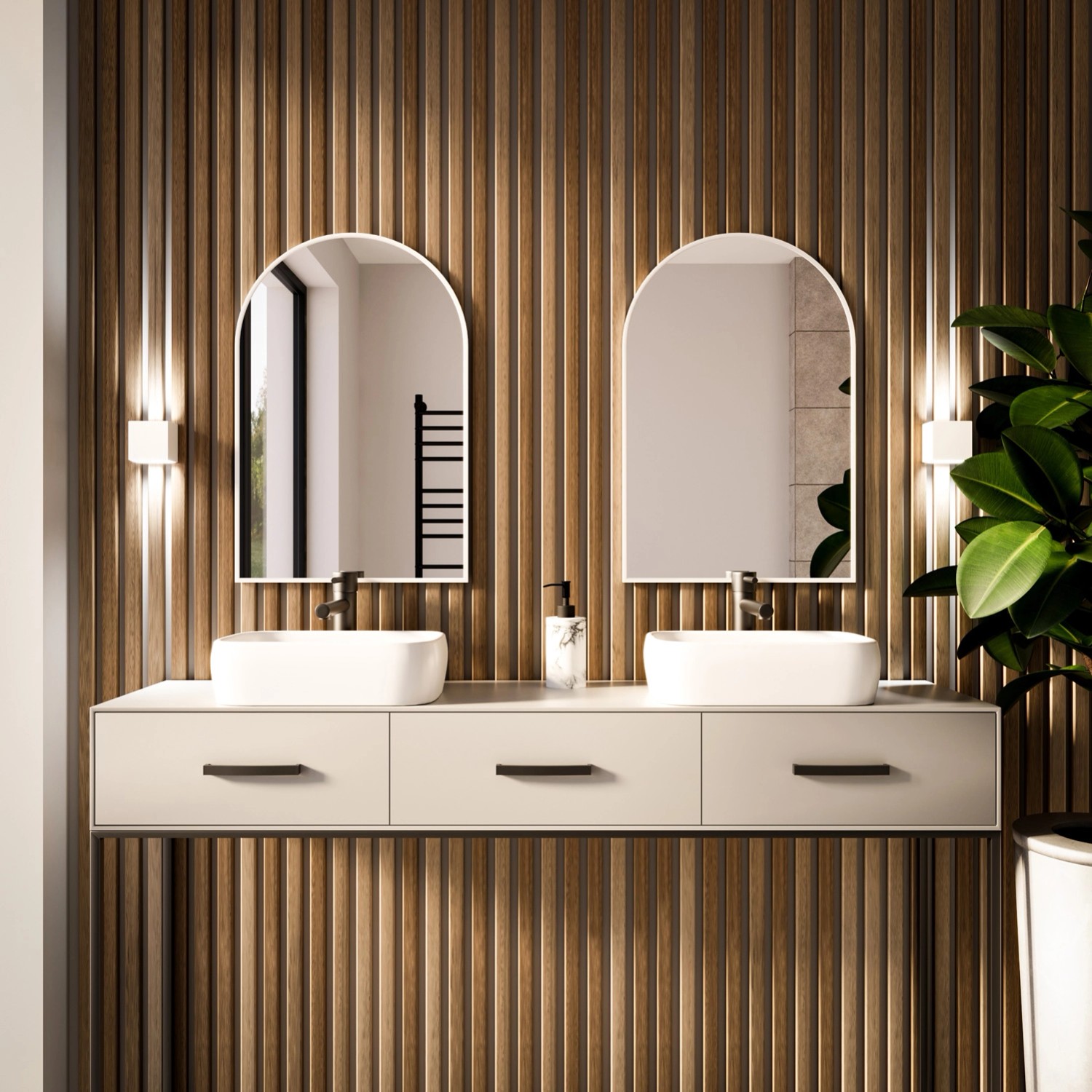 Lustro Pastille Cut Białe Bez led 90x60 Lustro Pastille Cut Białe Bez led 90x60