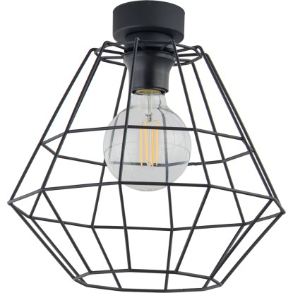 TK Lighting Plafon DIAMOND NEW szer. 30 cm 1x60W E27 czarny TK Lighting Plafon DIAMOND NEW szer. 30 cm 1x60W E27 czarny