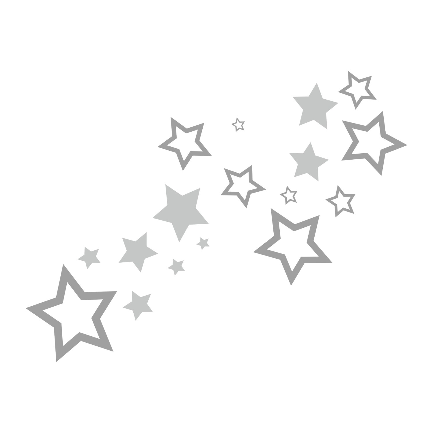 Primacol Naklejka na ścianę Decostickers Silver Star nr 23 Primacol Naklejka na ścianę Decostickers Silver Star nr 23