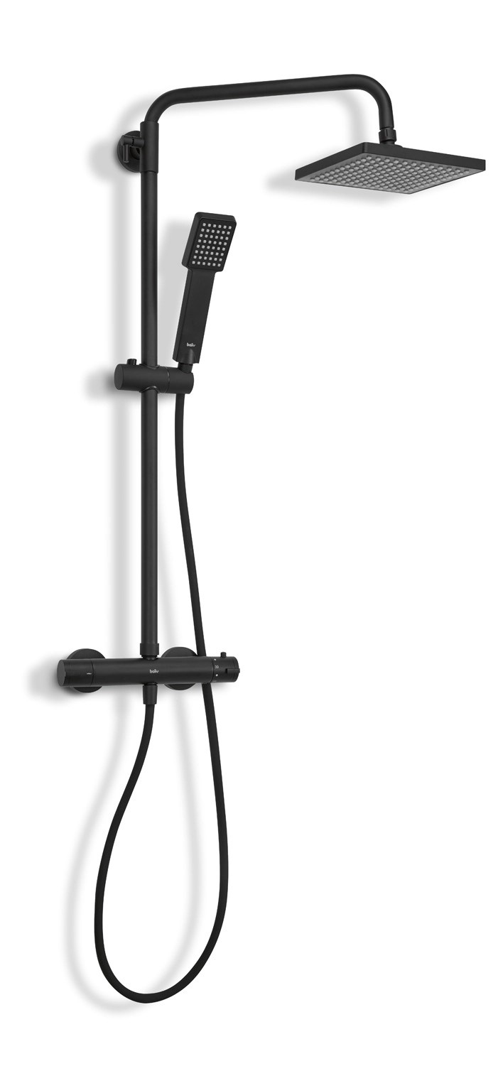 Baliv Kolumna prysznicowa Quadro 2 czarny Baliv Kolumna prysznicowa Quadro 2 czarny