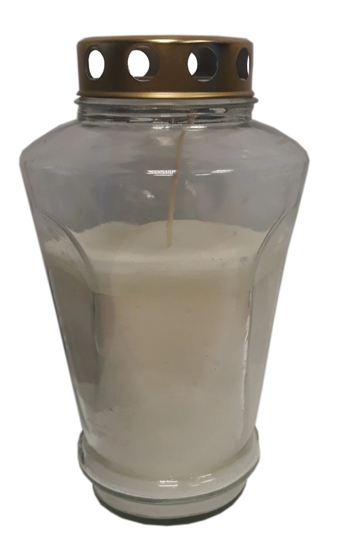 Znicz amfora biały - 75 h Znicz amfora biały - 75 h