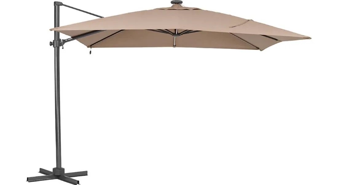 Parasol ogrodowy ROMA LED z pokrowcem - śr. 300 cm Parasol ogrodowy ROMA LED z pokrowcem - śr. 300 cm