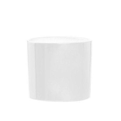 Doniczka z podstawką Walec biały połysk - 18 cm Doniczka z podstawką Walec biały połysk - 18 cm