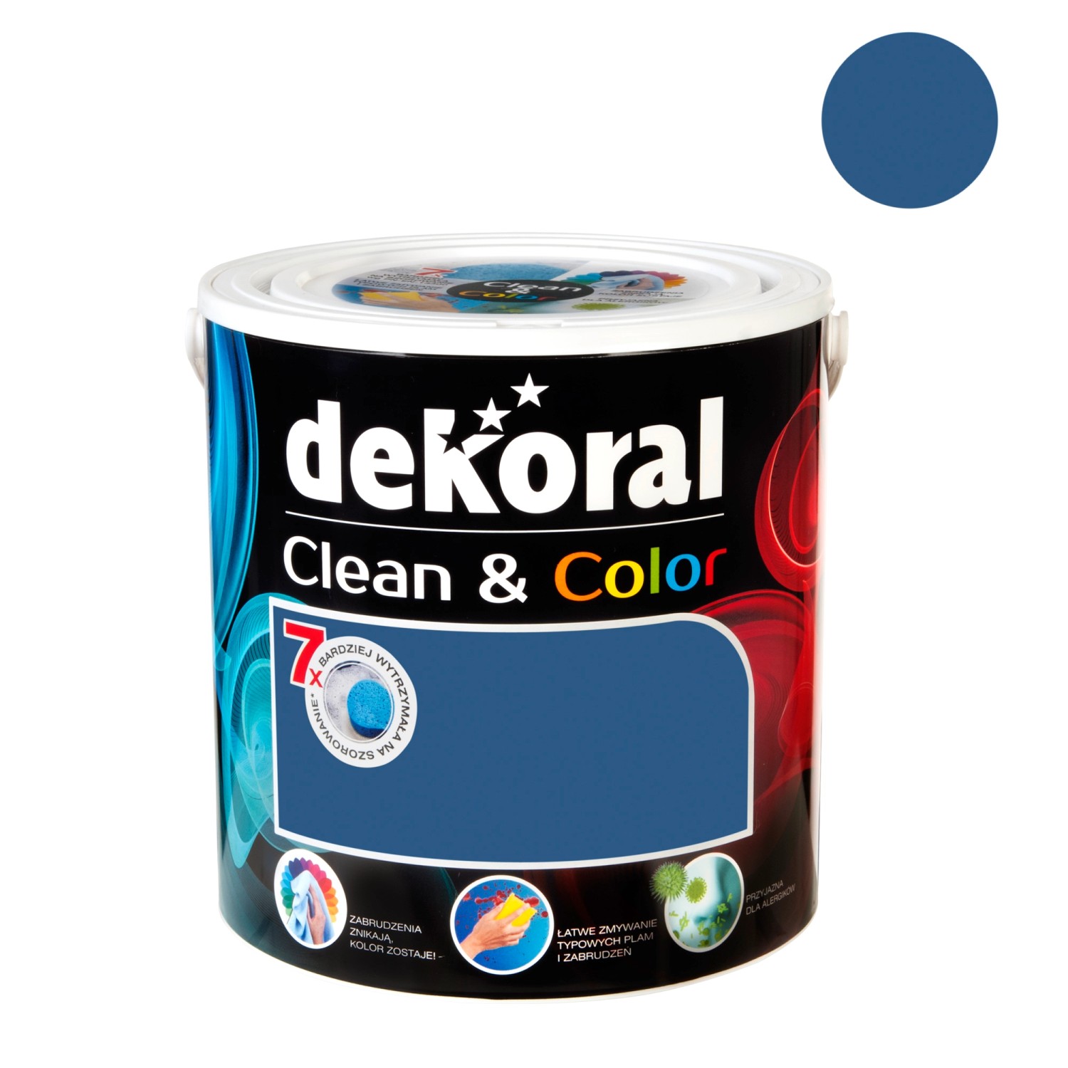 Dekoral Emulsja Clean & Color atramentowy fular 2,5 l Dekoral Emulsja Clean & Color atramentowy fular 2,5 l
