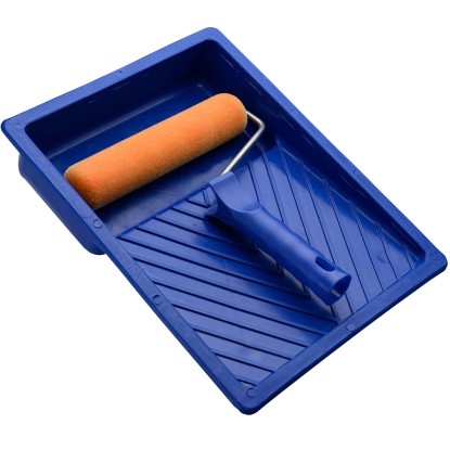 Zestaw wałek malarski flock 17 cm + kuweta Zestaw wałek malarski flock 17 cm + kuweta