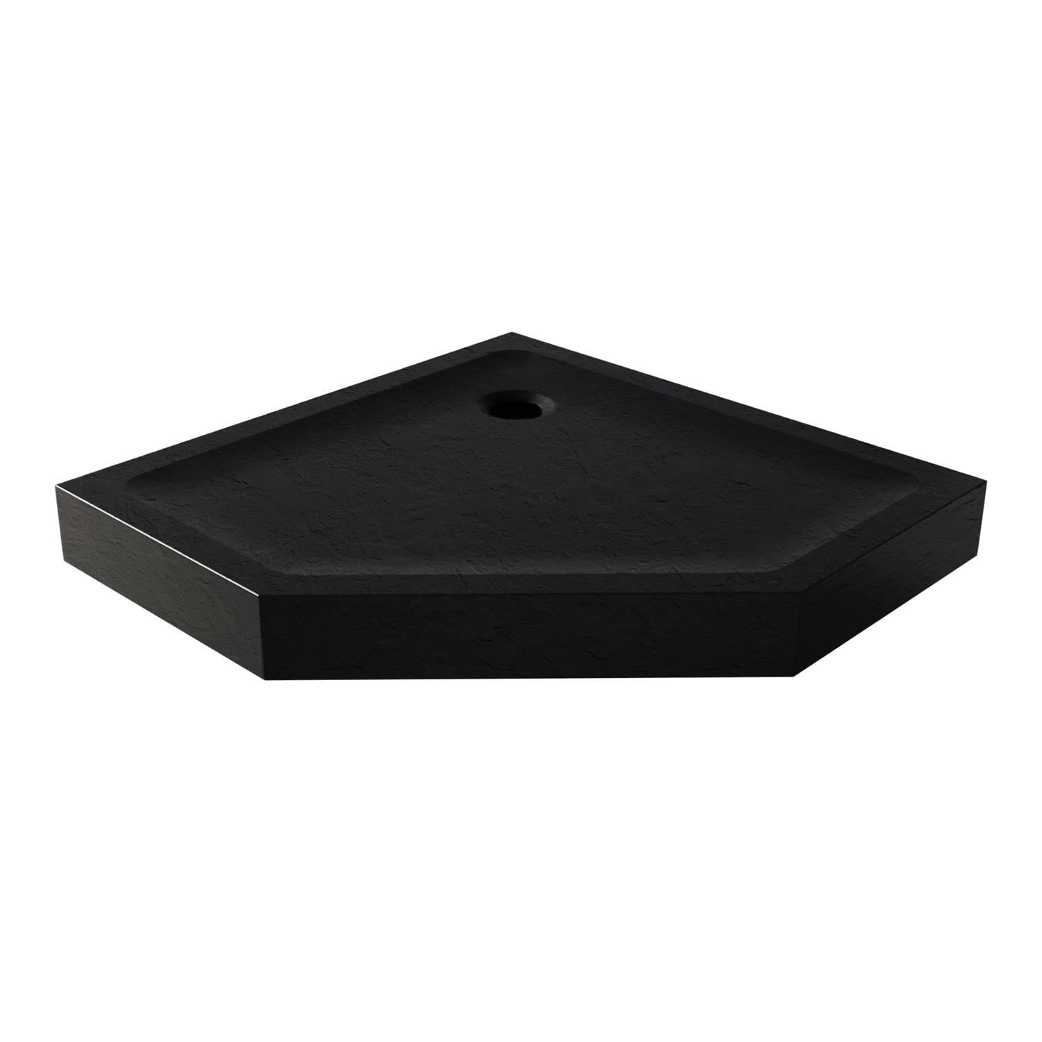 Signika Brodzik pięciokątny Tauro 80 akryl czarny 80 x 80 x 11,5 cm Signika Brodzik pięciokątny Tauro 80 akryl czarny 80 x 80 x 11,5 cm