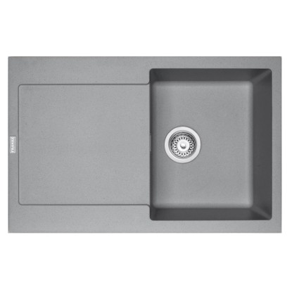 Franke Zlew 1-kom. z ociekaczem MRG 611-78, szary 78 x 50 cm Franke Zlew 1-kom. z ociekaczem MRG 611-78, szary 78 x 50 cm
