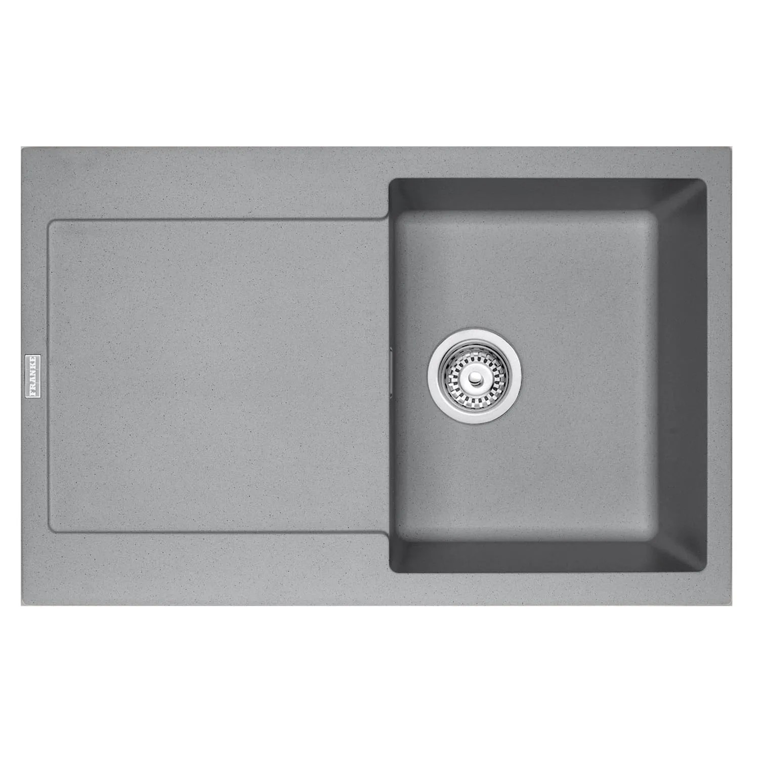 Franke Zlew 1-kom. z ociekaczem MRG 611-78, szary 78 x 50 cm Franke Zlew 1-kom. z ociekaczem MRG 611-78, szary 78 x 50 cm