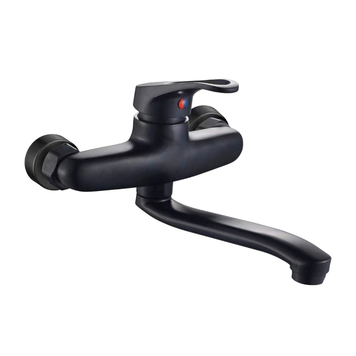 Breezz Bateria umywalkowa ścienna Cora czarna Breezz Bateria umywalkowa ścienna Cora czarna