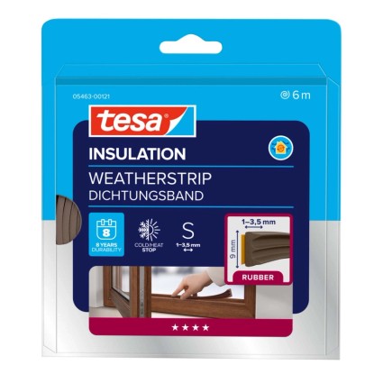 Tesa Uszczelka E-profile 9mm x 6m brązowa Tesa Uszczelka E-profile 9mm x 6m brązowa