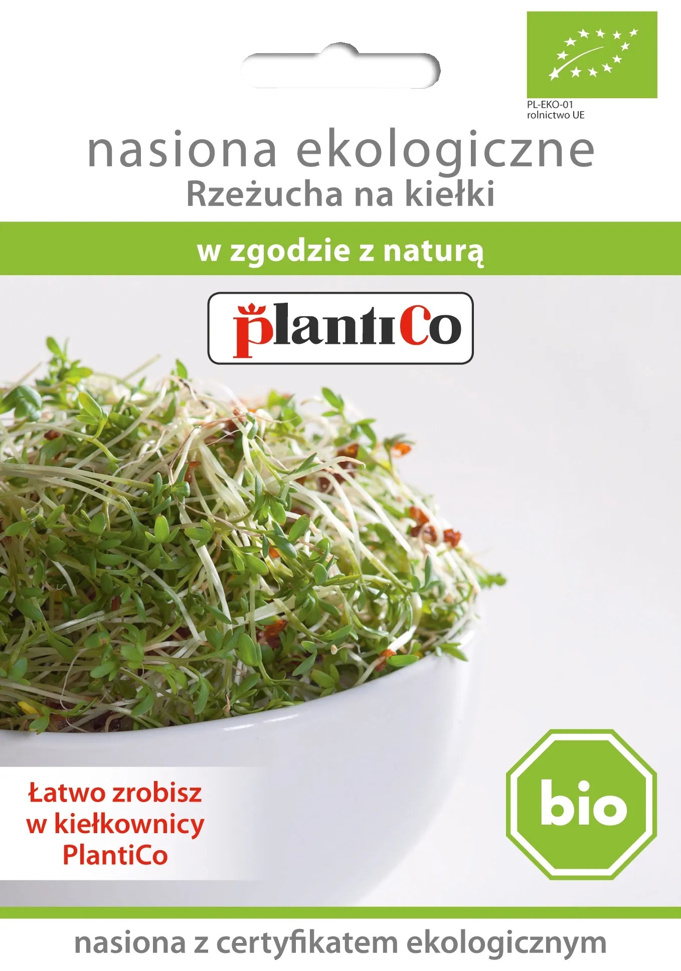 Nasiona na kiełki Rzeżucha BIO 30g Nasiona na kiełki Rzeżucha BIO 30g